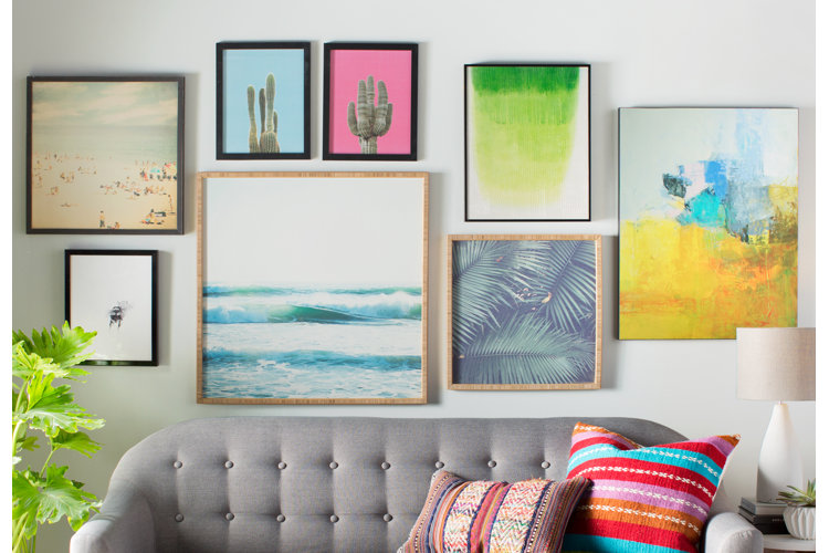 Where to hang artwork deals on the wall